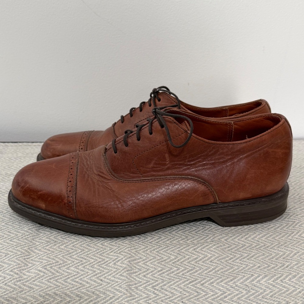 Sperry Oxford Shoes Mens 12 Brown Leather Cap Toe Dress Business Casual - Picture 2 of 7